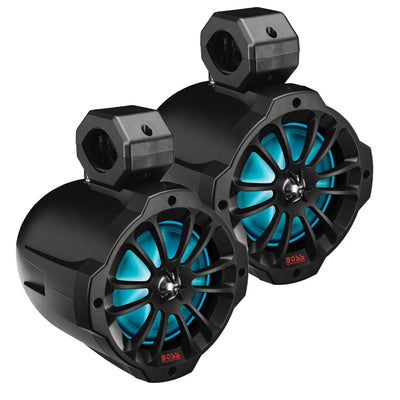 Boss Audio Boss Audio 6.5" B62RGB Amplified RGB Waketower Speakers - Matte Black - 750W Entertainment