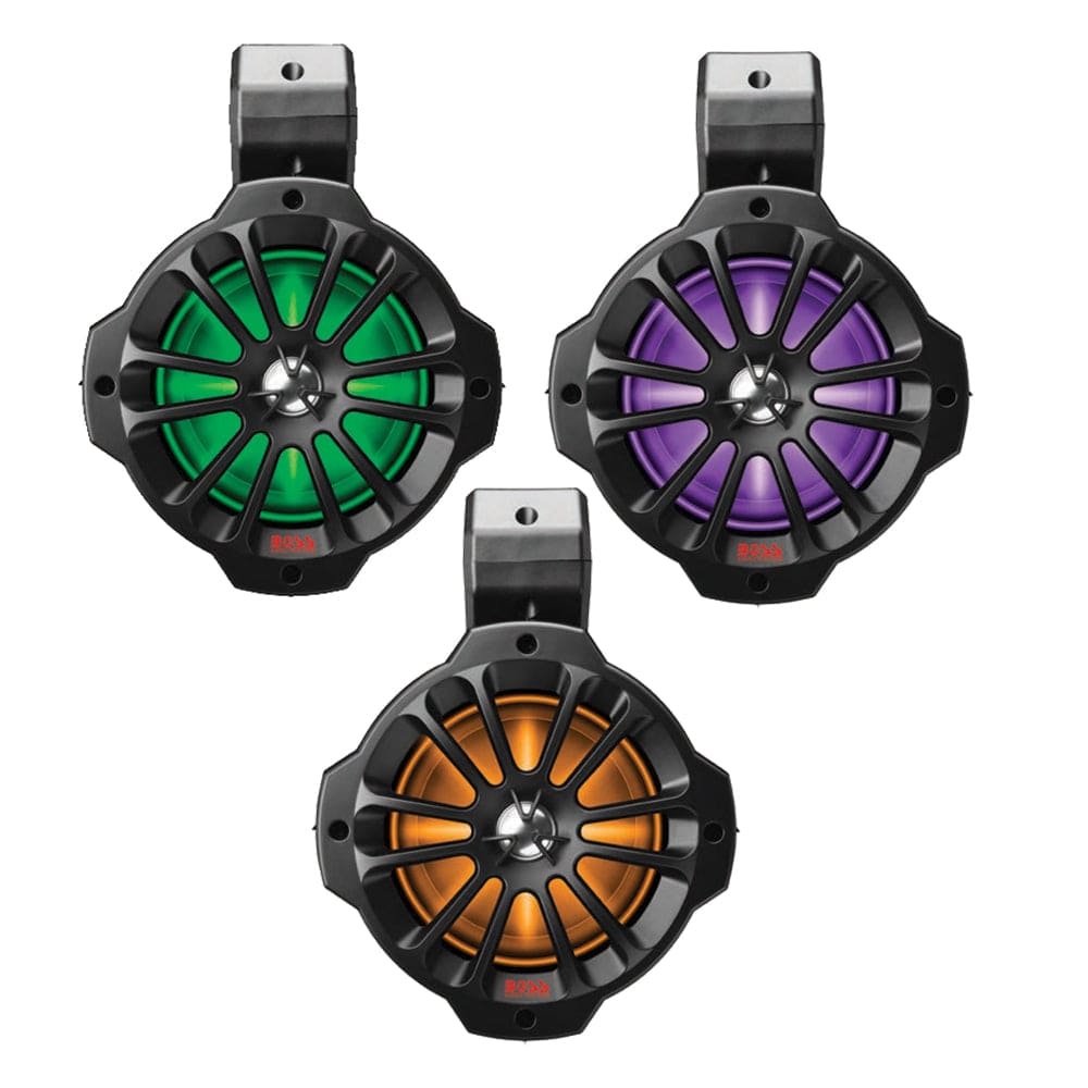 Boss Audio Boss Audio 6.5" B62RGB Amplified RGB Waketower Speakers - Matte Black - 750W Entertainment