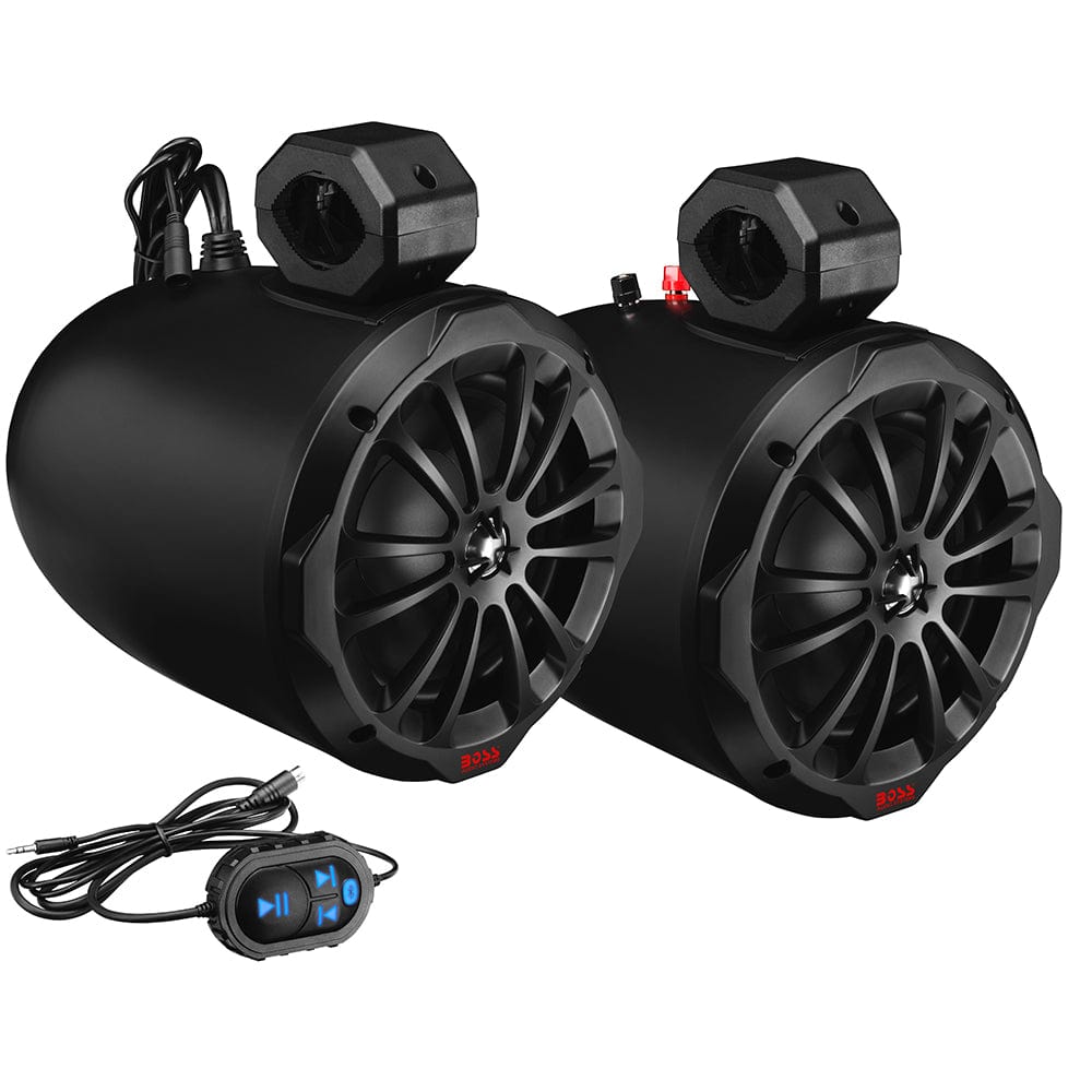 Boss Audio Boss Audio 8" B82ABT Amplified Waketower Speakers - Matte Black - 850W Entertainment