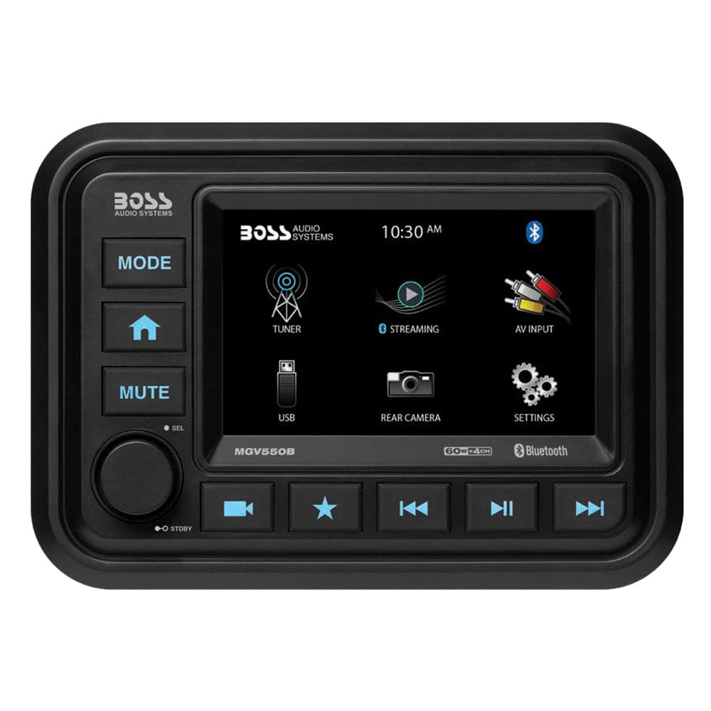 Boss Audio Boss Audio Bluetooth (Audio Streaming) Marine Gauge Digital Media AM/FM Receiver - Black Entertainment