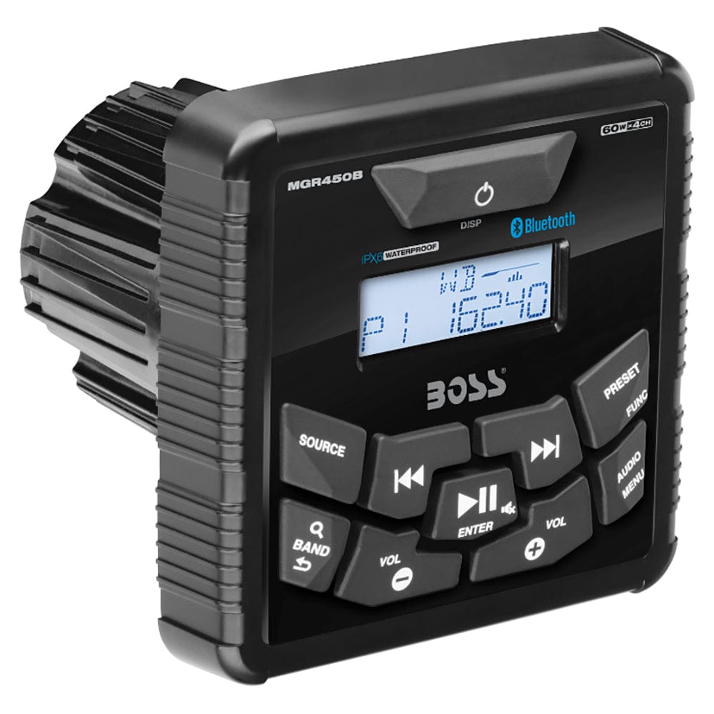 Boss Audio Boss Audio MGR450B In-Dash Marine Gauge Digital Media Bluetooth Audio Streaming AM/FM Receiver Entertainment