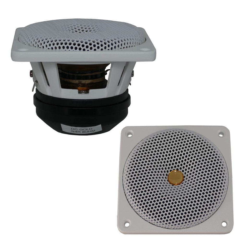 DC GOLD AUDIO DC GOLD AUDIO N4C 4" Classic Series Speakers - 4 OHM - (Pair) White Entertainment