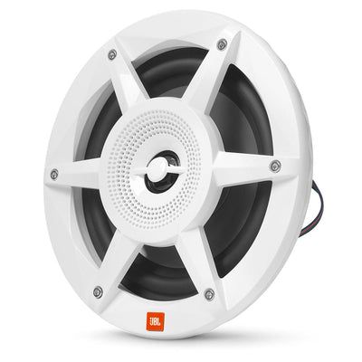 JBL JBL 8" Coaxial Marine RGB Speakers - White STADIUM Series Entertainment