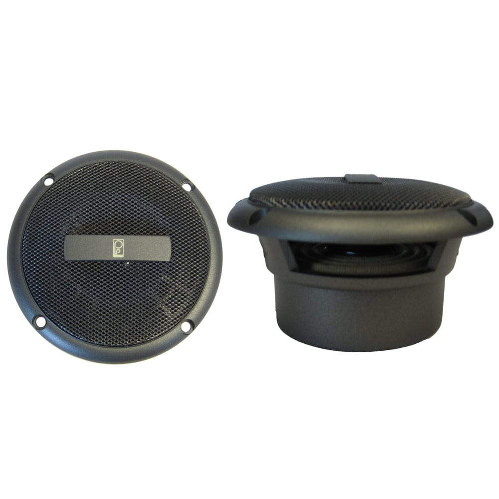 Poly-Planar Poly-Planar MA-3013 3" 60 Watt Round Component Speakers - Gray Entertainment