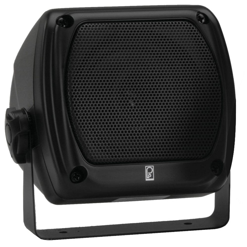 Poly-Planar Poly-Planar MA-840 80 Watt Subcompact Box Speaker - Black Entertainment