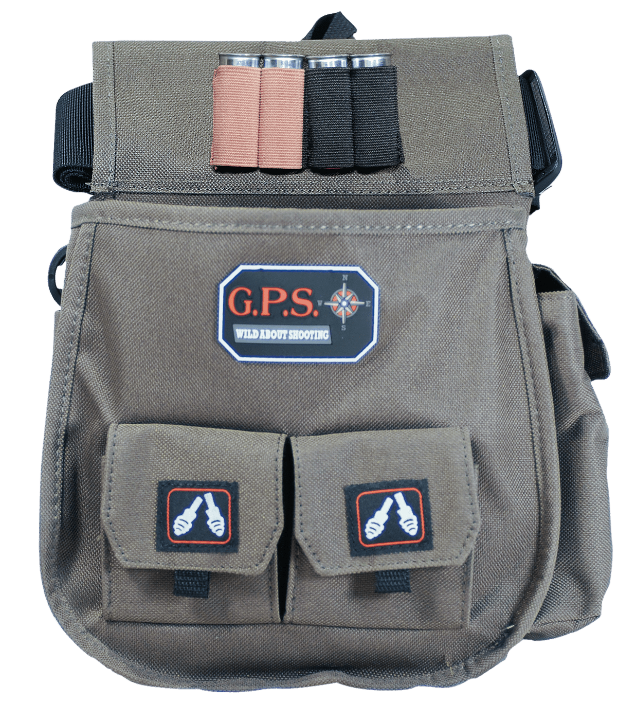 G*Outdoors G*outdoors Deluxe Double Shell Pouch, Gps1093csp    Deluxe Shell Pouch Olive Firearm Accessories