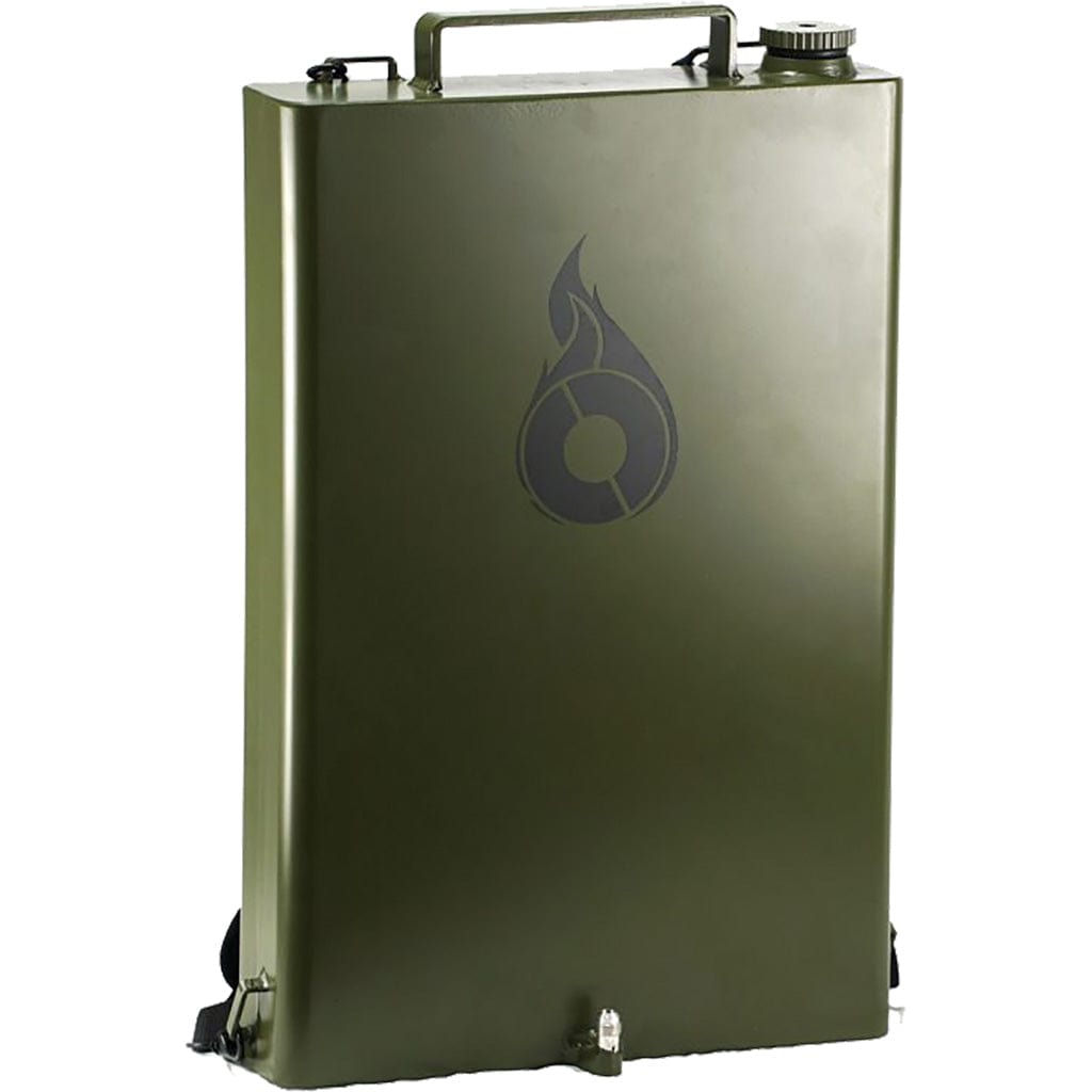 Pulsefire Exothermic Technologies Pulsefire Backpack Kit Green Powder Coated Aluminum 14.30" Long Fuel Gasoline/Gasoline, Diesel Mix Works With Pulsefire LRT/UBF Includes 3.3 Gallon Tank/Hose/Shoulder Straps; PFBACKPACK Firearm Accessories