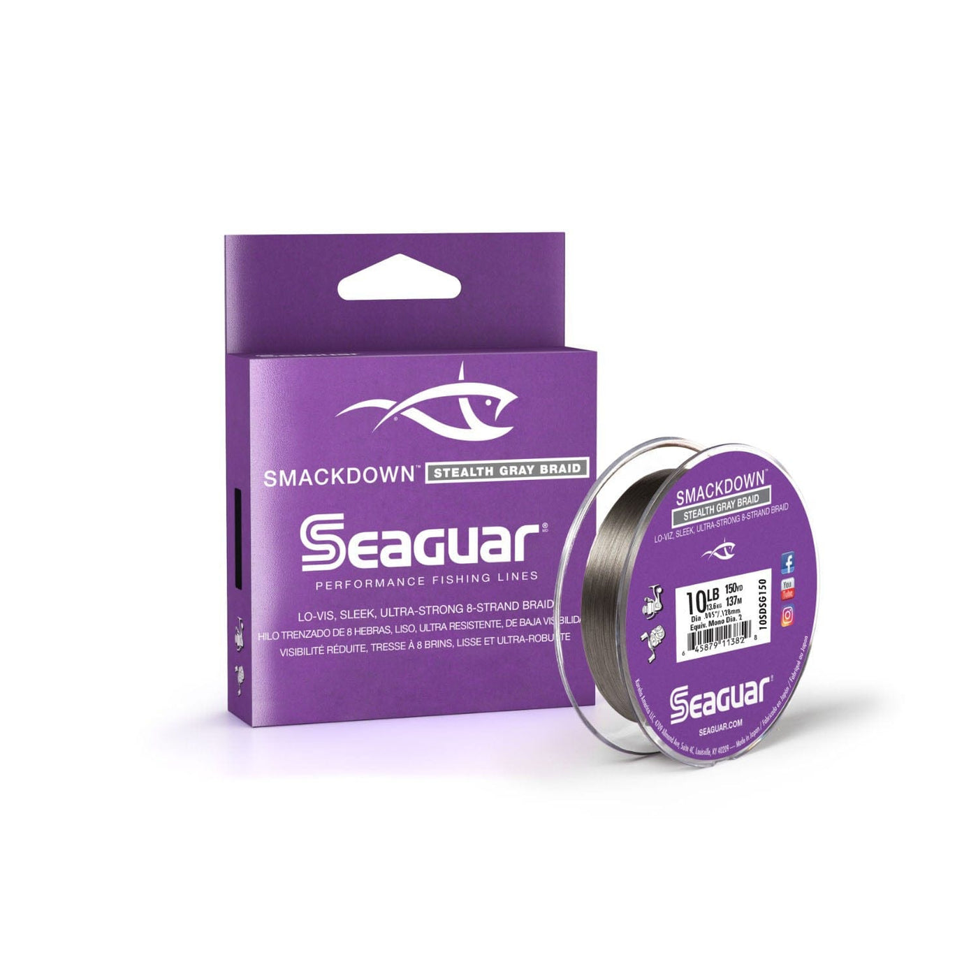 Seaguar Seaguar Smackdown Stealth Gray 10SDSG150 8 Strand Braid Fishing