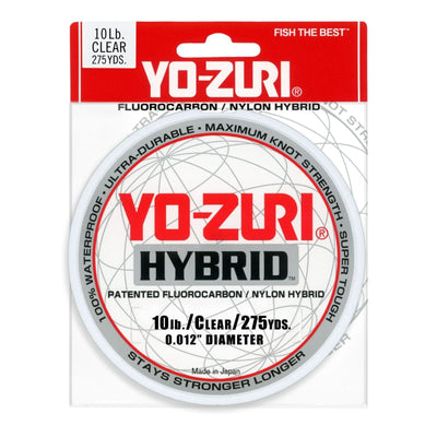 Yo-Zuri Yo-Zuri Hybrid Clear Line 275YD Spool in 10 LB Fishing