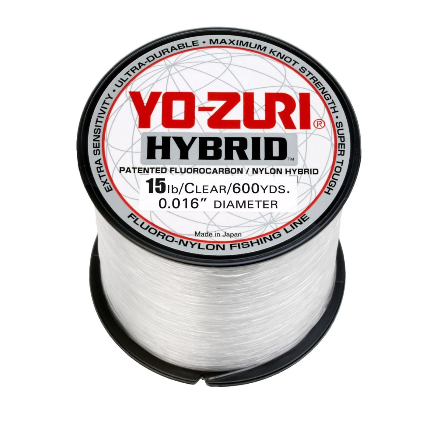 Yo-Zuri Yo-Zuri Hybrid Clear Line 600YD Spool in 15 LB Fishing
