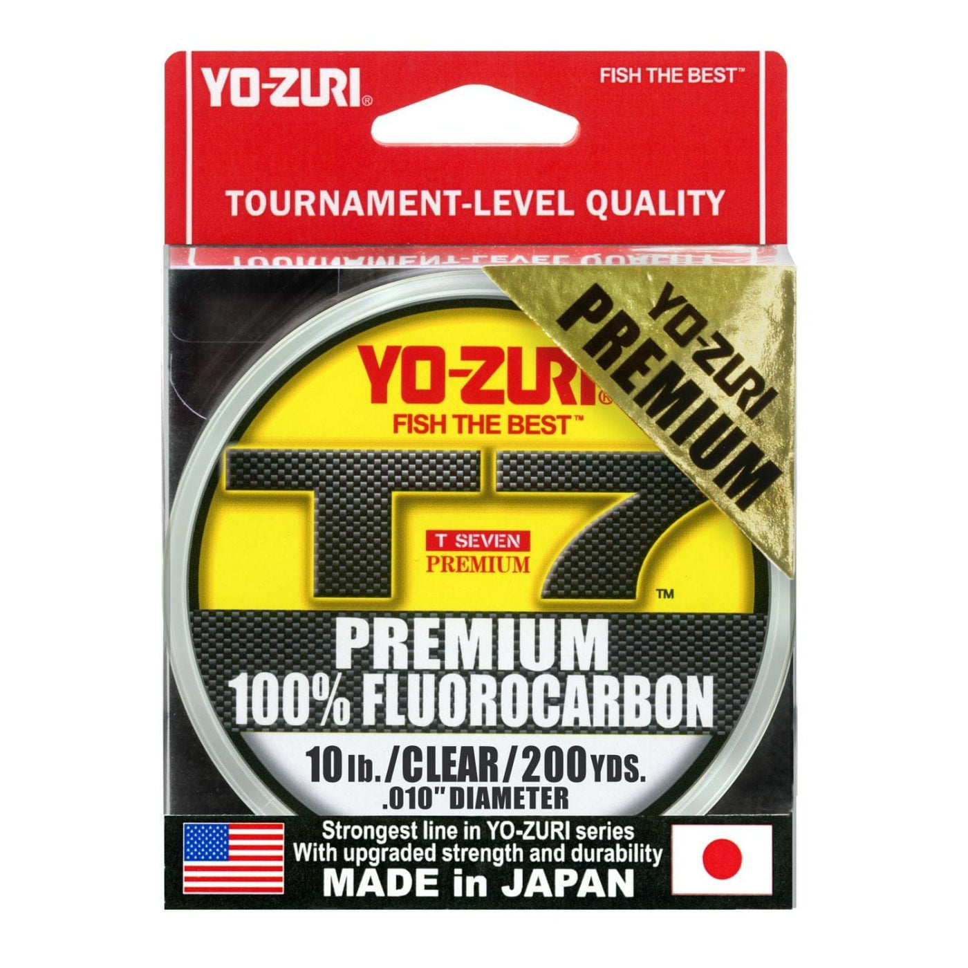 Yo-Zuri Yo-Zuri T-7 Premium Fluorocarbon 200 Yard Spool 10 LB Fishing