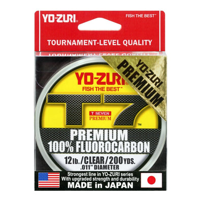 Yo-Zuri Yo-Zuri T-7 Premium Fluorocarbon 200 Yard Spool 12 LB Fishing