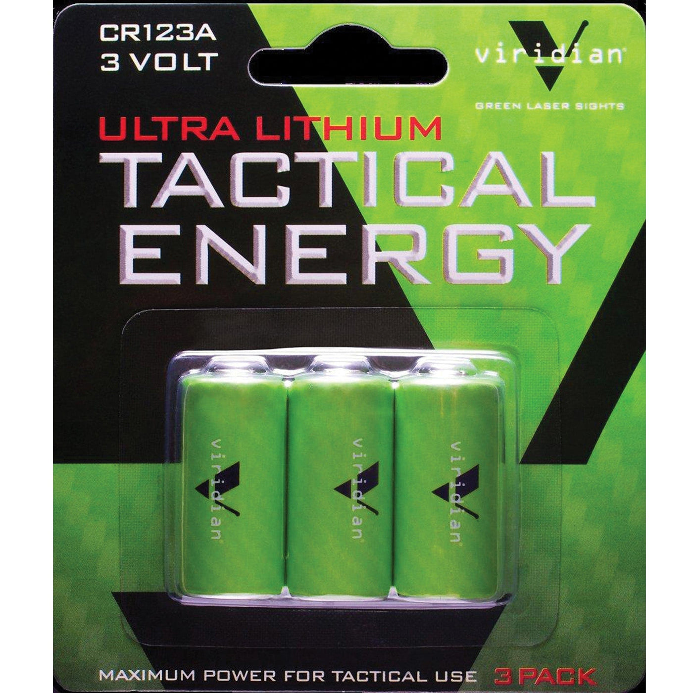 Viridian Weapon Technologies Viridian Cr123a Lith Battery 3pk Flashlights & Batteries
