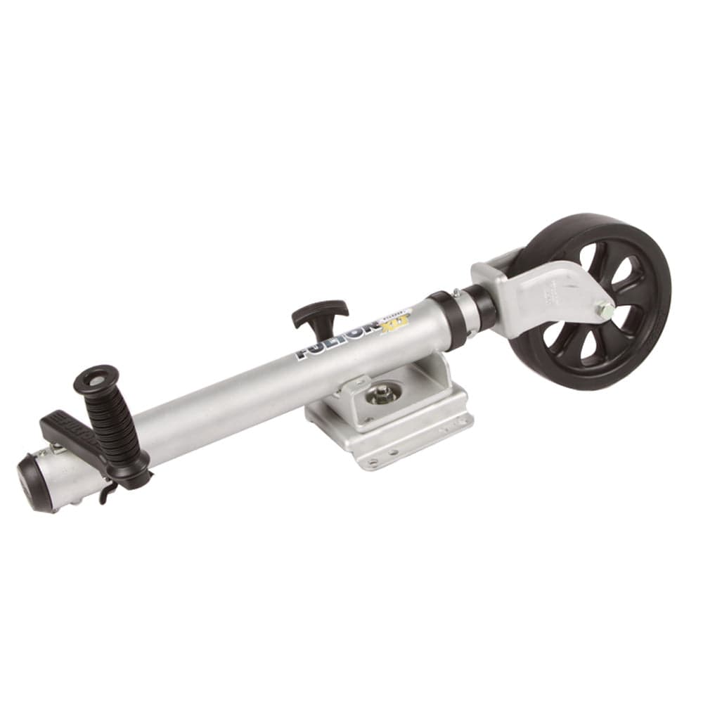 Fulton Fulton XLT 1500 lbs. Swing Away Bolt-On Jack w/12" Travel & 8" Poly Wheel - Sharkskin Finish Trailering