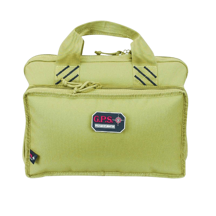 G*Outdoors G*outdoors Quad, Gps1310pct      Quad Pistol Range Bag Tan Firearm Accessories