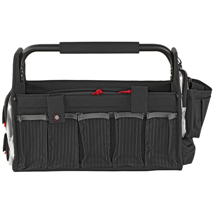 G*Outdoors Gps Range Tote Bag Hold 6-ar - &8 Pistol Mags Plus 2 Guns Blk Firearm Accessories