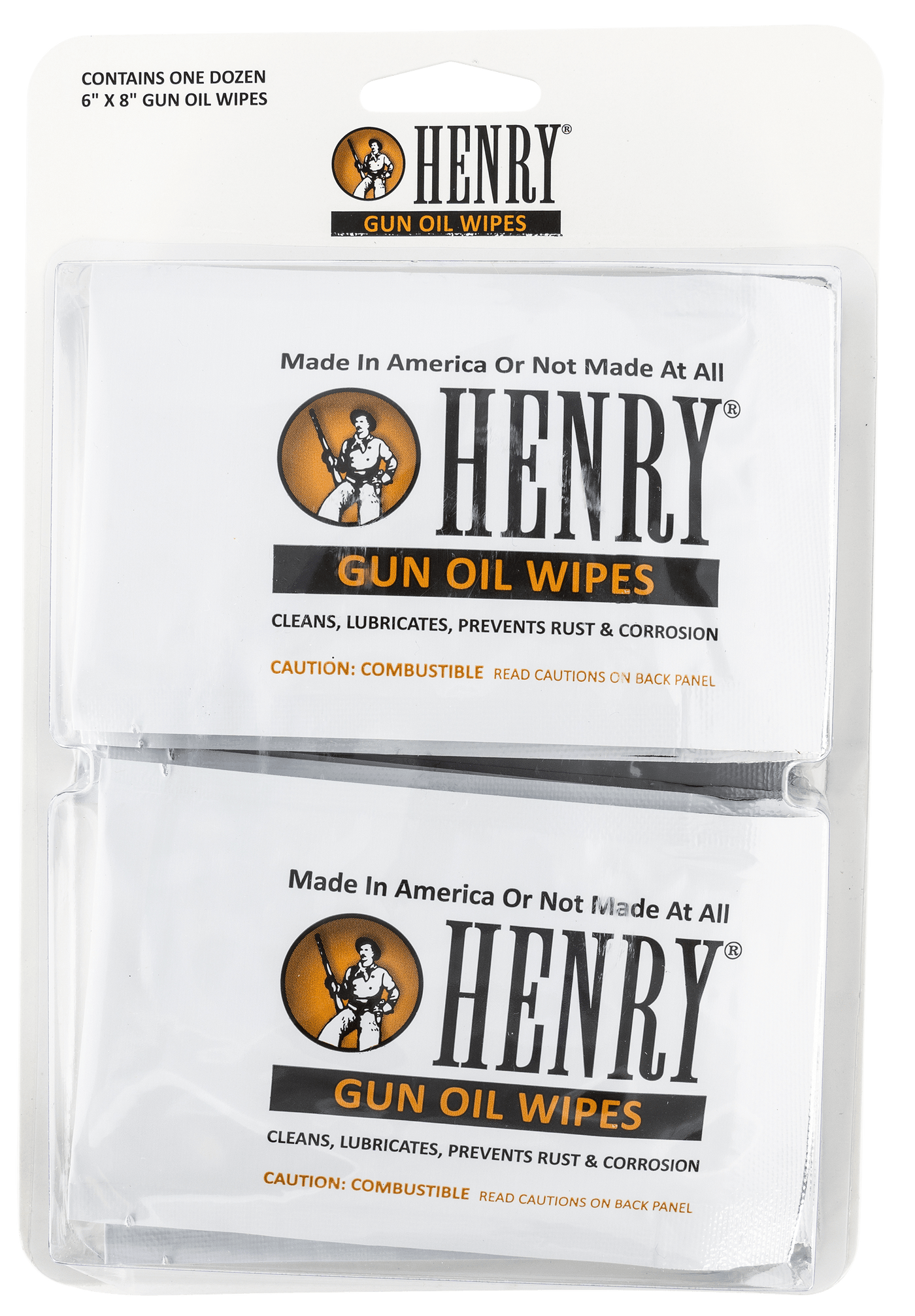 Henry Henry Gun Oil Wipes, Henry Hgow012    Gun Oil Wipes 12-pk Gun Care