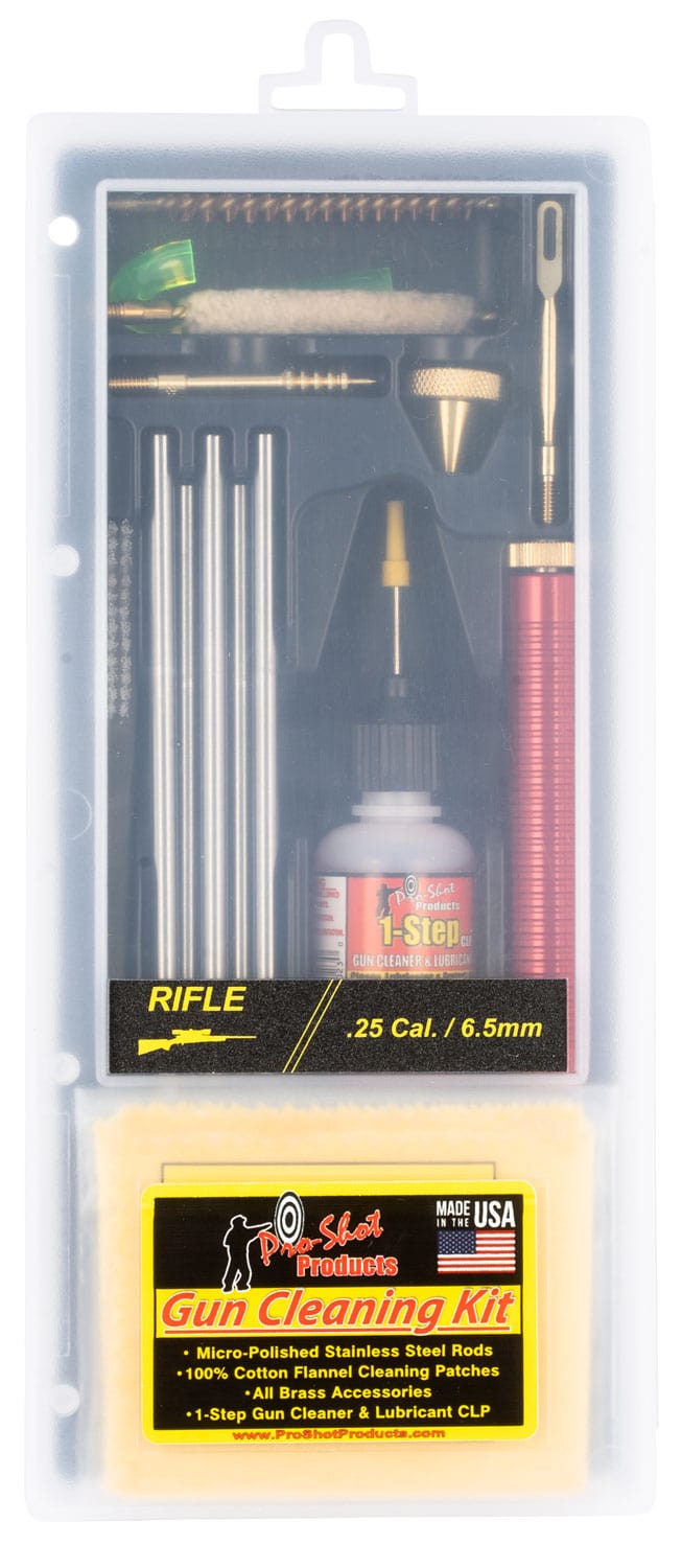 Pro-Shot Pro-shot Classic Box Kit, Proshot R25/6.5kit     25cal Rifle  Cln Kit Gun Care