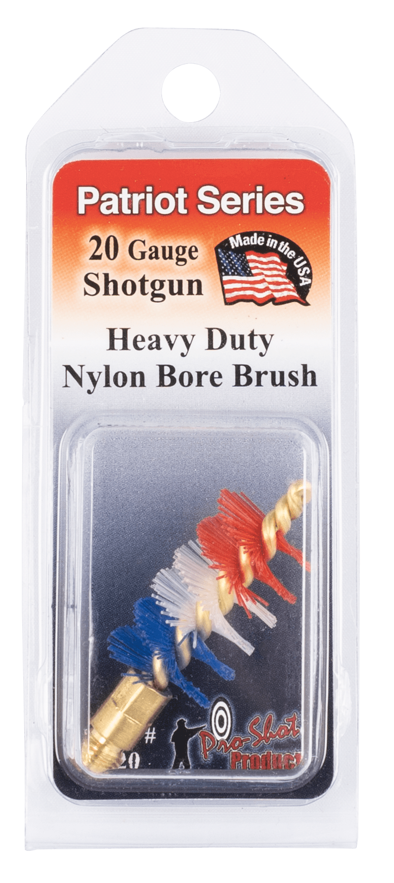 Pro-Shot Pro-shot Shotgun Bore Brush, Proshot Ps20        20ga  Shgn Patriot Bore Brush Gun Care