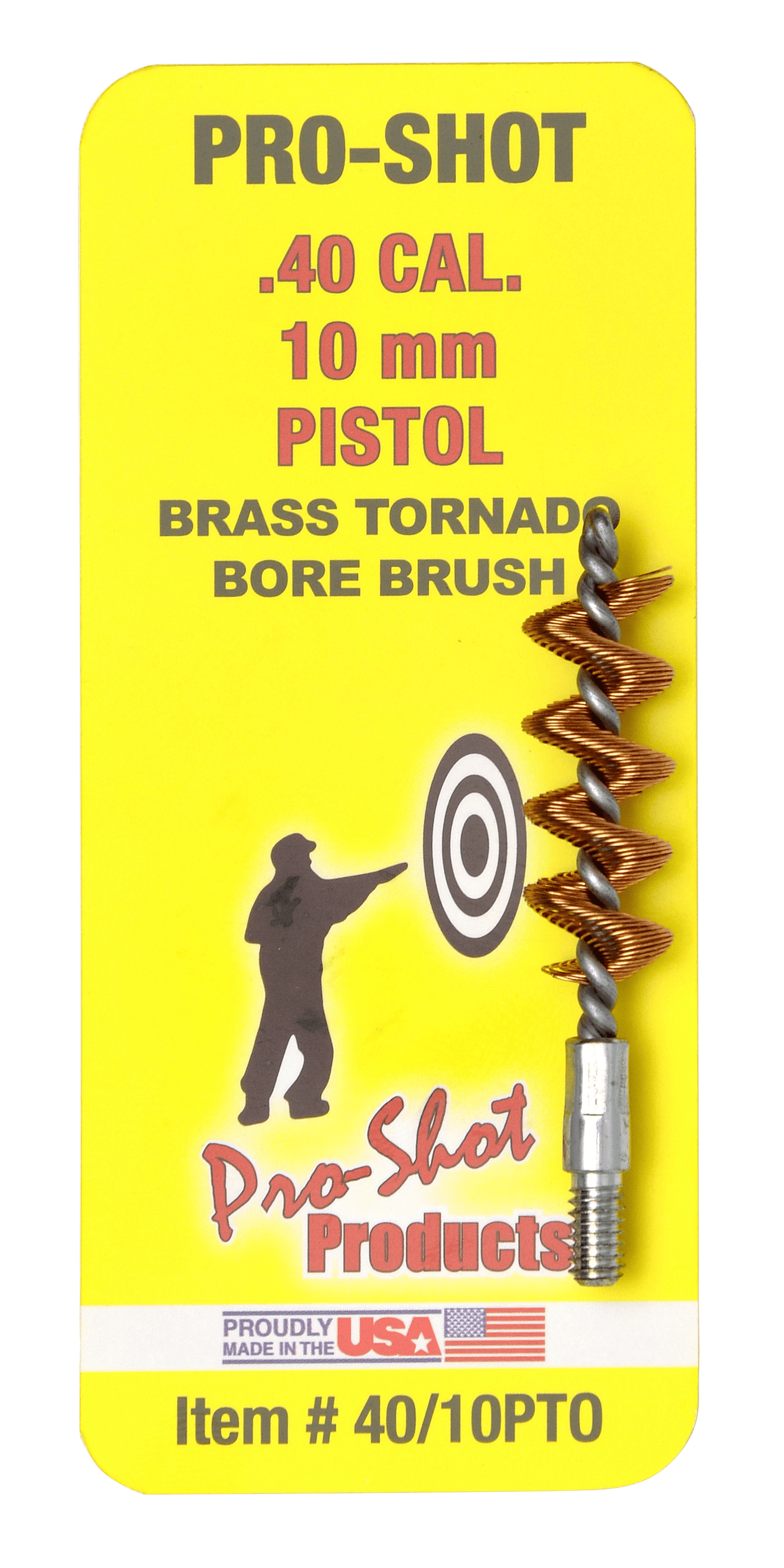 Pro-Shot Pro-shot Tornado, Proshot 40/10pto  40/10m Pstl Tornado Bore Brush Gun Care
