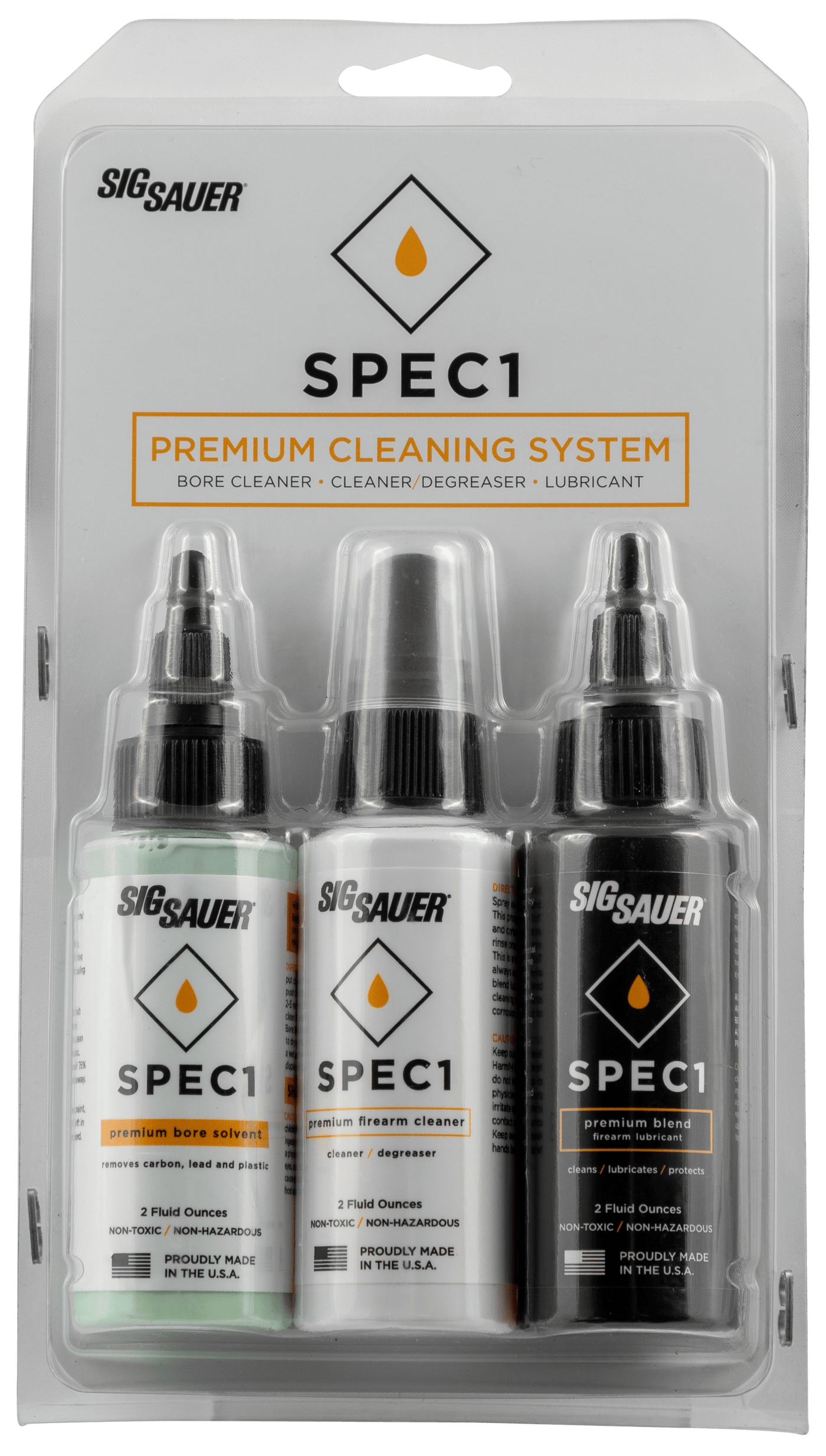 Sig Sauer Sig Sauer Spec1, Sig Spec1-2oz-combopack Lub/solvent/degreaser 2oz Gun Care