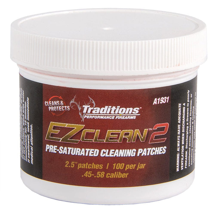 Traditions Traditions Ez Clean 2, Trad A1931    Ez Clean 2 Patches     100 Gun Care