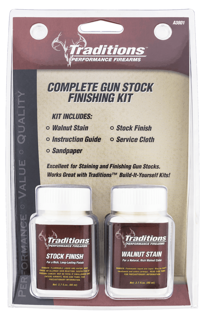 Traditions Traditions , Trad A3801       Finshing Kit Walnut Stain Gun Care