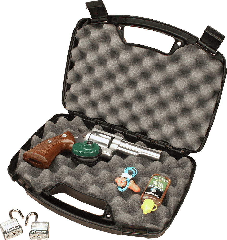 Mtm Mtm Single Pistol Handgun Case Up To 6 In. Barrel Black Gun Storage