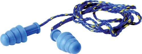 Walkers Walkers Ear Plugs Braided Cord - Rubber 27db Blue 1-pair Hearing And Eye Protection