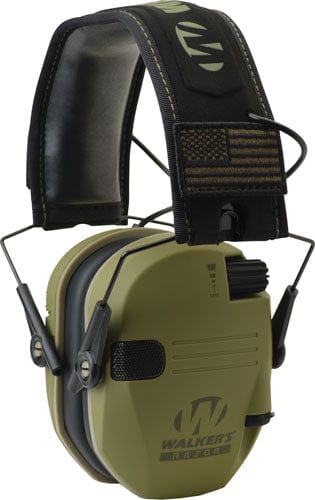 Walkers Walkers Muff Electronic Razor - Slim Patriot 23db Od Green Hearing And Eye Protection