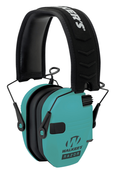Walkers Walkers Muff Electronic Razor - Slim Tactical 23db Light Teal Hearing And Eye Protection