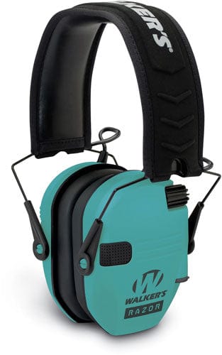 Walkers Walkers Muff Electronic Razor - Slim Tactical 23db Light Teal Hearing And Eye Protection