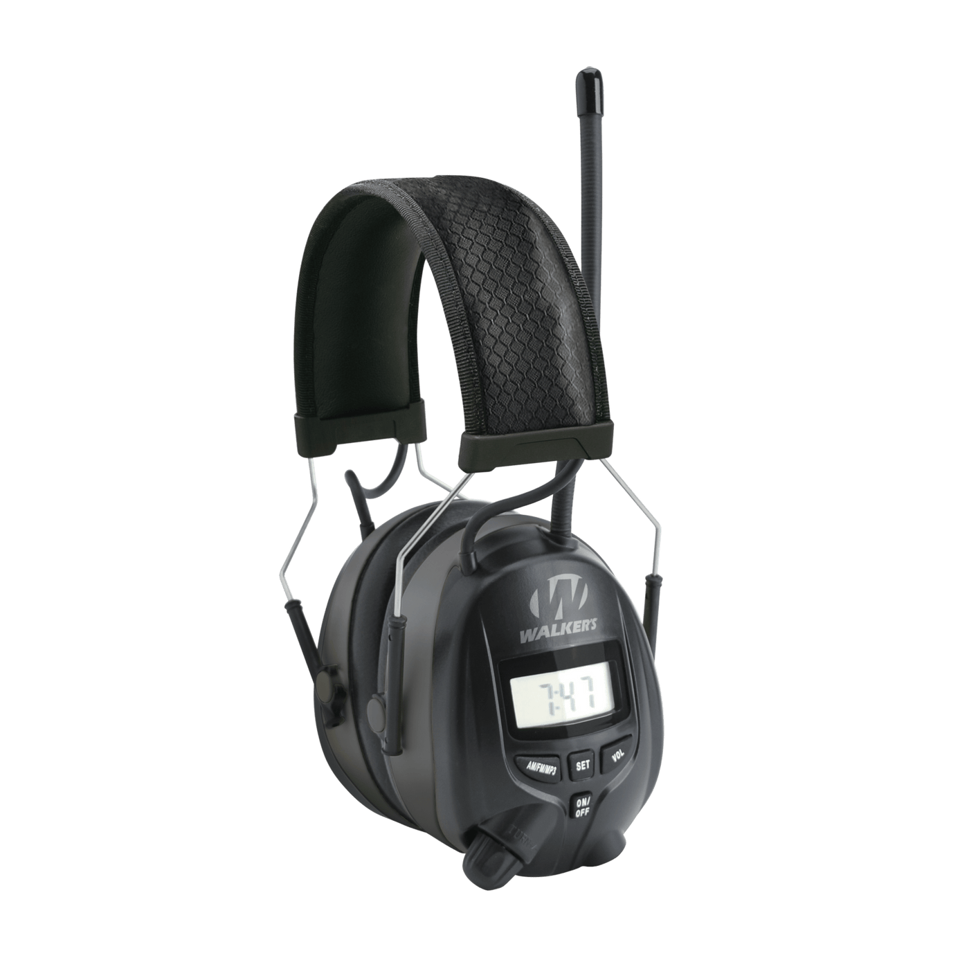 Walkers Walkers Muff With Am/fm Radio - & Phone Connection 25db Black Hearing And Eye Protection