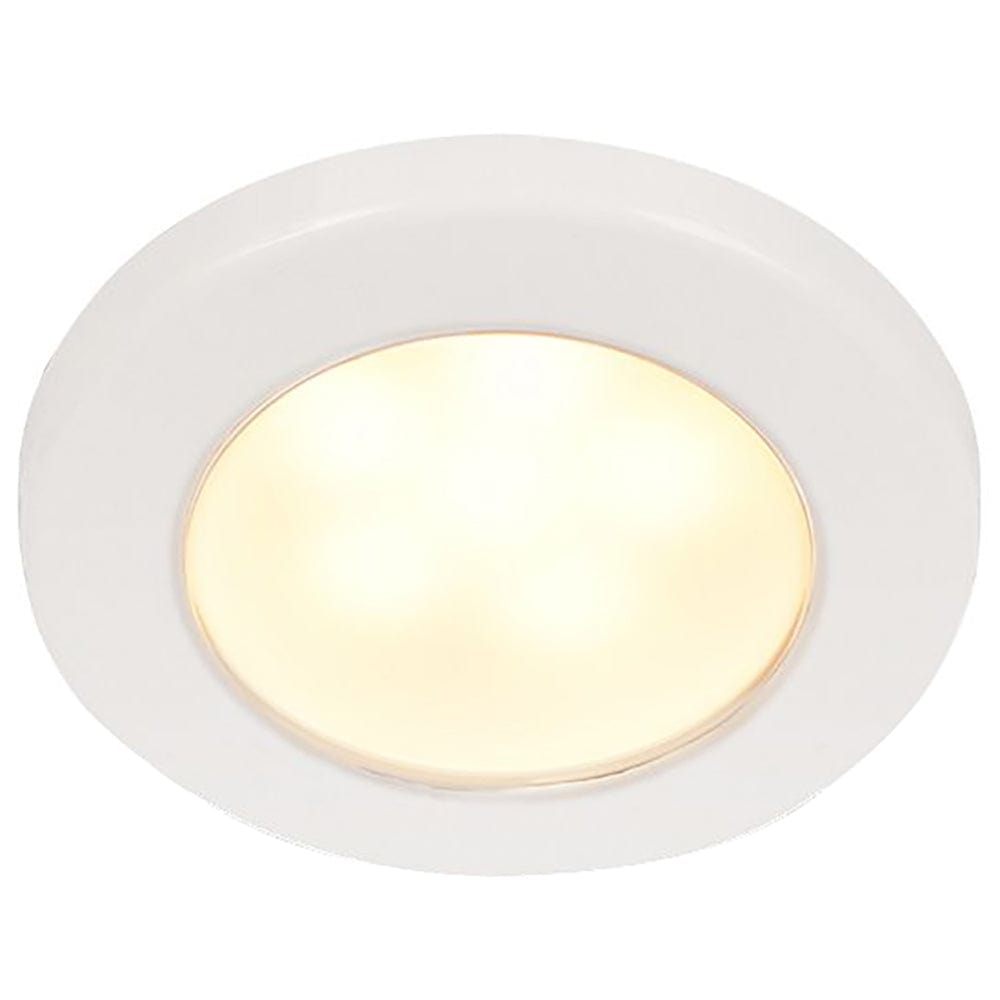 Hella Marine Hella Marine EuroLED 75 3" Round Screw Mount Down Light - Warm White LED - White Plastic Rim - 24V Lighting