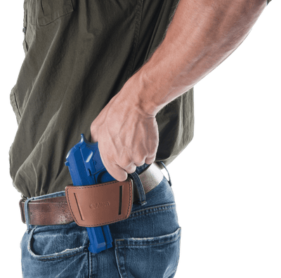 ALLEN Allen Belt Slide Holster Ambi - Leather Med Frame Autos Brown Holsters And Related Items