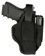 Blackhawk Blackhawk Ambidextrous Holster - W/mag Pouch #01 Nylon Black Holsters And Related Items