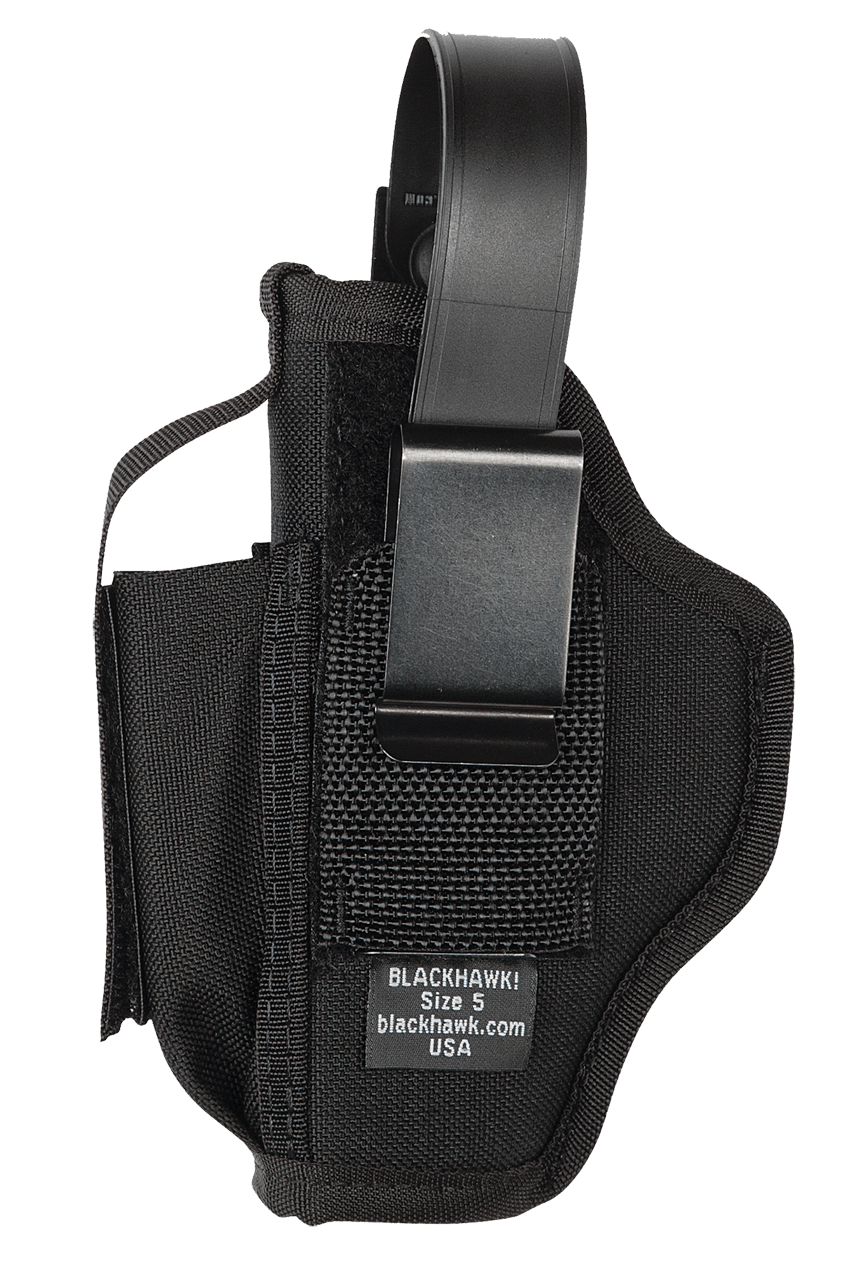 Blackhawk Blackhawk Ambidextrous Holster - W/mag Pouch #05 Nylon Black Holsters And Related Items