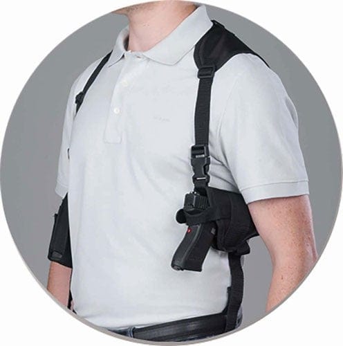 Bulldog Bulldog Deluxe Hztl-shoulder - Holster Rh/lh 2-4" Bbl Black Holsters And Related Items