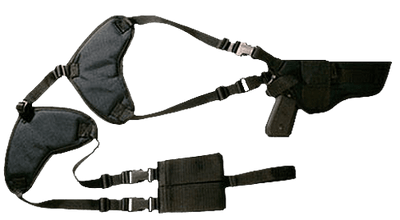 Bulldog Bulldog Deluxe Hztl-shoulder - Holster Rh/lh 4-4.5" Bbl's Blk Holsters And Related Items
