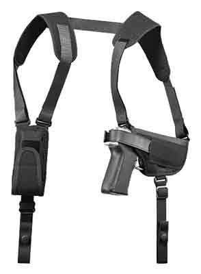 Michaels Michaels Pro-pak Hztl-shoulder - Holster #0 Rh/lh Nylon Black Holsters And Related Items