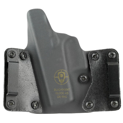 BlackPoint Tactical Blk Pnt Lthr Wing For Glk 43 Rh Blk Holsters