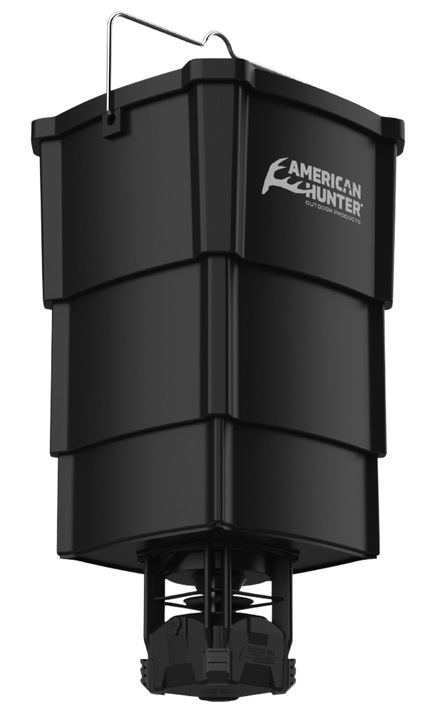 American Hunter American Hunter Nesting Hopper w/Econ Feeder Kit Collapsible 16 Programs 1-30 Seconds Duration 5 Gallon Capacity Black; AHNFECON Hunting