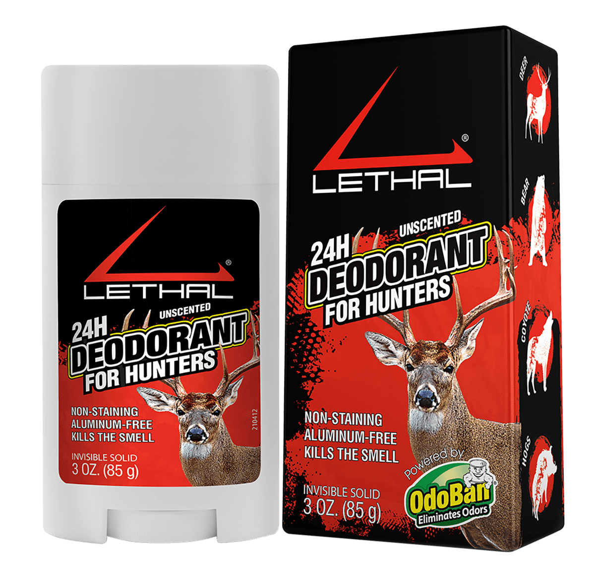 CLEAN CONTROL/LETHAL PROD Clean Control/lethal Prod Deodorant, Lethal 9426672       24 Hr Deodorant Stick 3oz Hunting