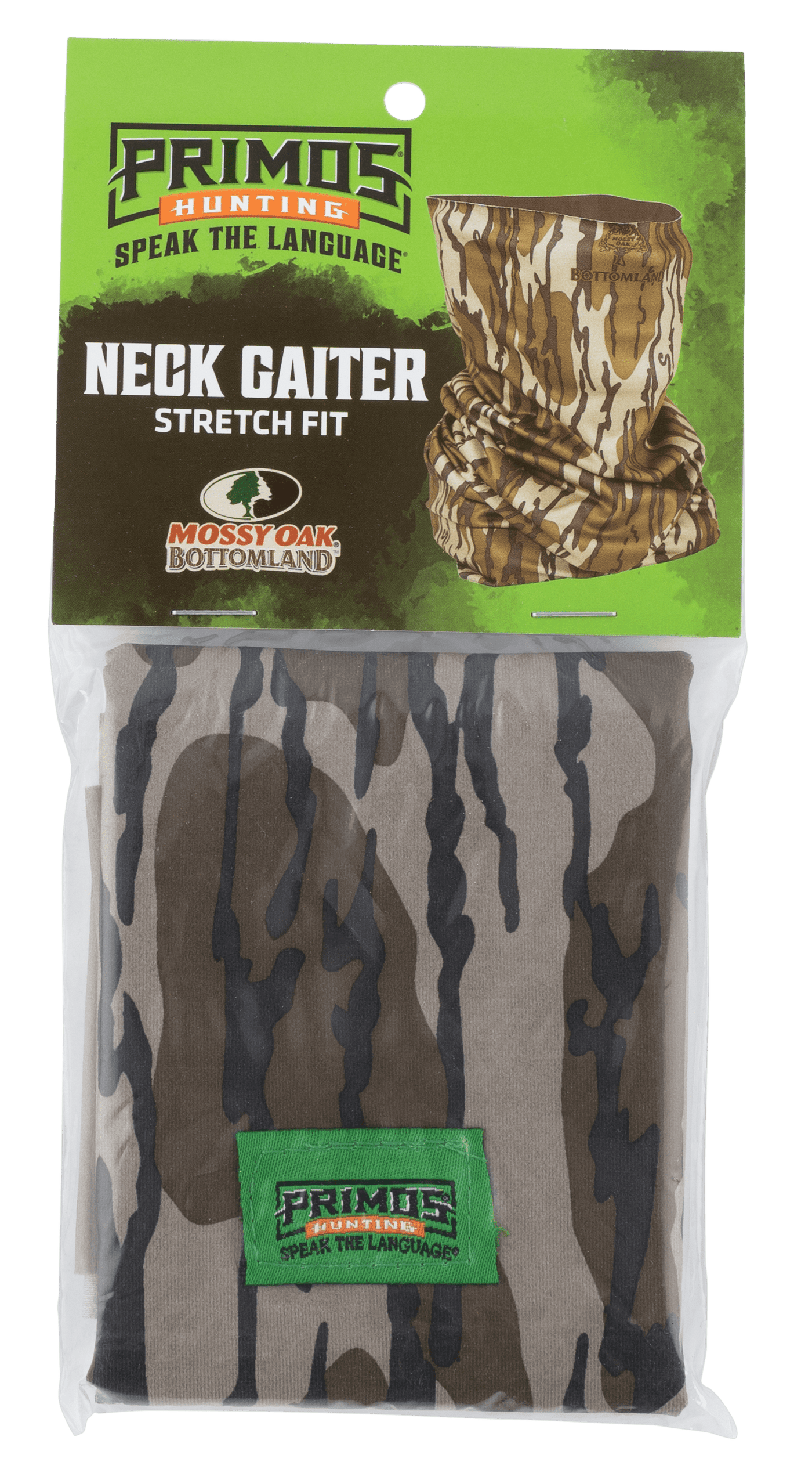 Primos Primos Stretch Buff Facemask Mossy Oak Bottomland Hunting Clothing
