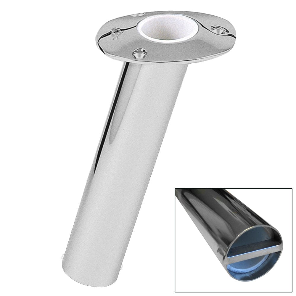 Lee's Tackle Lee's 15° Stainless Steel Bar Pin Rod Holder - 2.25" O.D. Hunting & Fishing