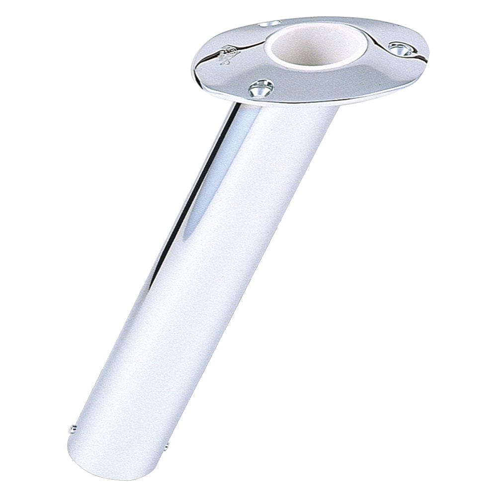 Lee's Tackle Lee's 30° Stainless Steel Flush Mount Rod Holder - 2.25" O.D. Hunting & Fishing