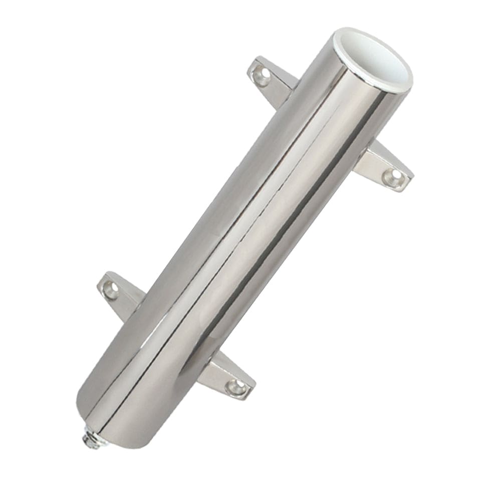 Lee's Tackle Lee's Stainless Steel Heavy Duty Bulkhead Mount w/ Swivel Base - Extra Long 2.25" OD X 14.5" Tube Hunting & Fishing