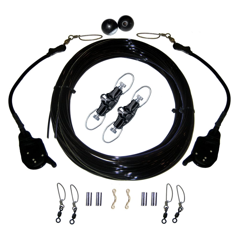 Rupp Marine Rupp Single Rigging Kit W/Lok-Ups & Nok-Outs - 160' Black Mono Hunting & Fishing