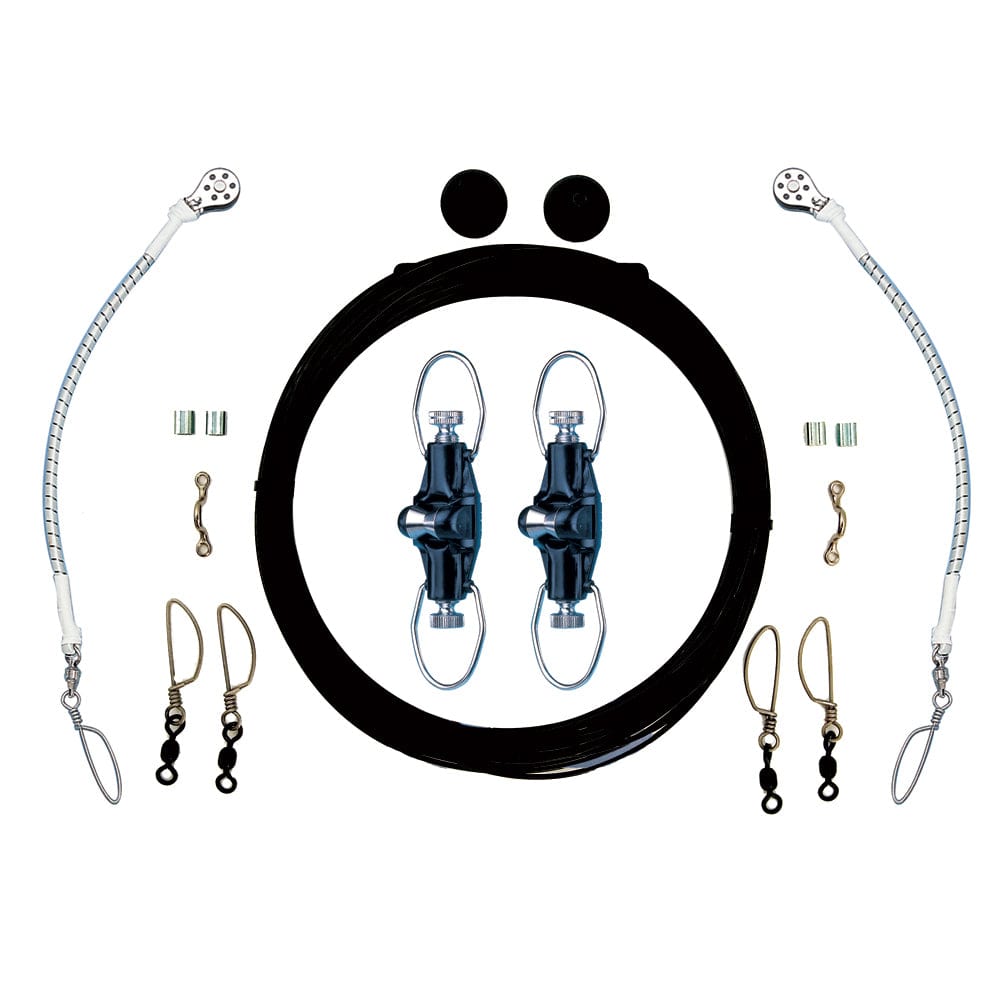 Rupp Marine Rupp Single Rigging Kit w/Nok-Outs - Black Mono 160' Lines Hunting & Fishing