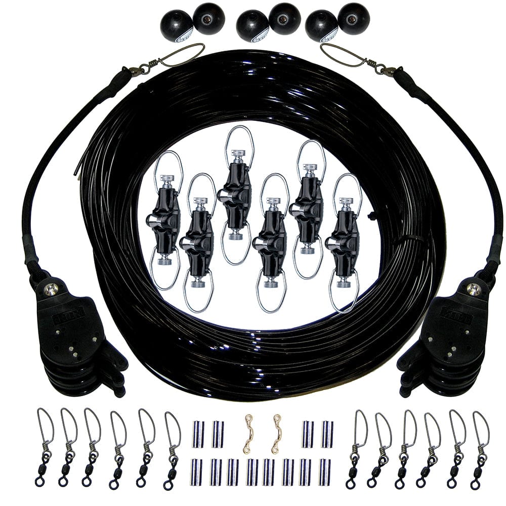 Rupp Marine Rupp Triple Rigging Kit W/Lok-Ups & Nok-Outs - 520' Black Mono Cord Hunting & Fishing